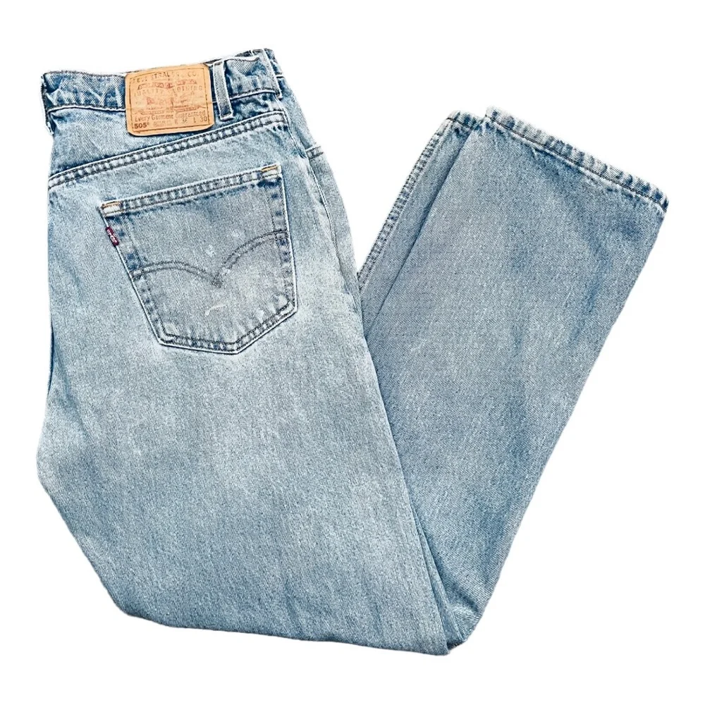 90s Levi’s 505 Straight Leg Jeans Size 36 - Picture 1 of 13